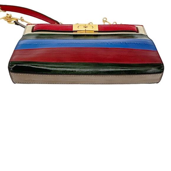 TORY BURCH Lee Radziwill Color-Block Shoulder Bag - Picture 6 of 12